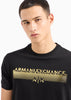 ARMANI EXCHANGE GOLD METALLIC LOGO T-SHIRT
