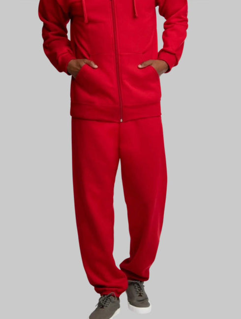 FRUIT OF THE LOOM EVERSOFT FLEECE ELASTIC BOTTOM SWEATPANTS