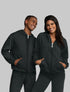FRUIT OF THE LOOM EVERSOFT FLEECE FULL ZIP HOODIE SWEATSHIRT