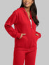 FRUIT OF THE LOOM EVERSOFT FLEECE FULL ZIP HOODIE SWEATSHIRT