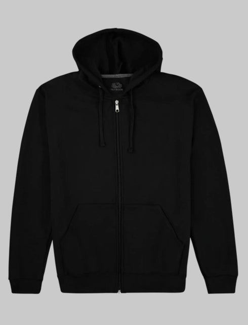 FRUIT OF THE LOOM EVERSOFT FLEECE FULL ZIP HOODIE SWEATSHIRT