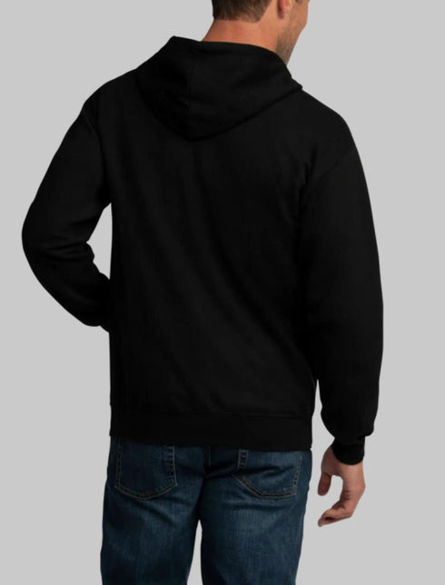 FRUIT OF THE LOOM EVERSOFT FLEECE FULL ZIP HOODIE SWEATSHIRT