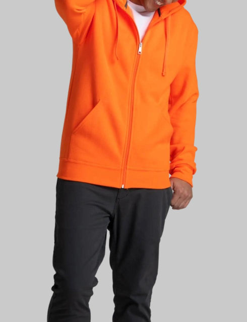 FRUIT OF THE LOOM EVERSOFT FLEECE FULL ZIP HOODIE SWEATSHIRT