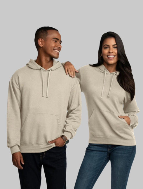 FRUIT OF THE LOOM EVERSOFT FLEECE PULLOVER HOODIE SWEATSHIRT