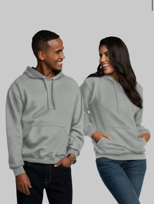 FRUIT OF THE LOOM EVERSOFT FLEECE PULLOVER HOODIE SWEATSHIRT