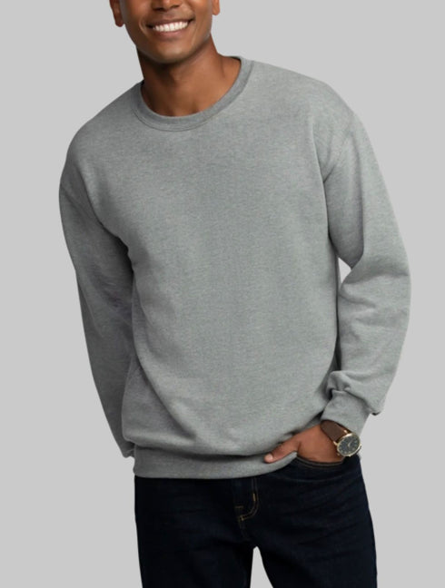 FRUIT OF THE LOOM EVERSOFT FLEECE CREW SWEATSHIRT