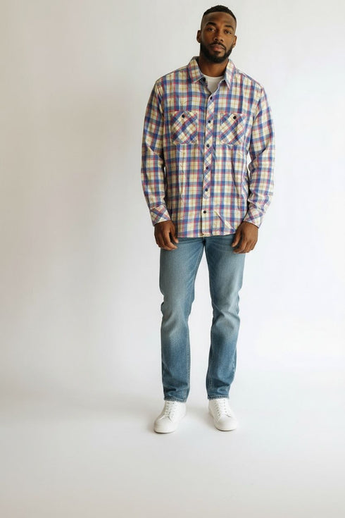 NEXT CHECK BRUSHED FLANNEL SHIRT