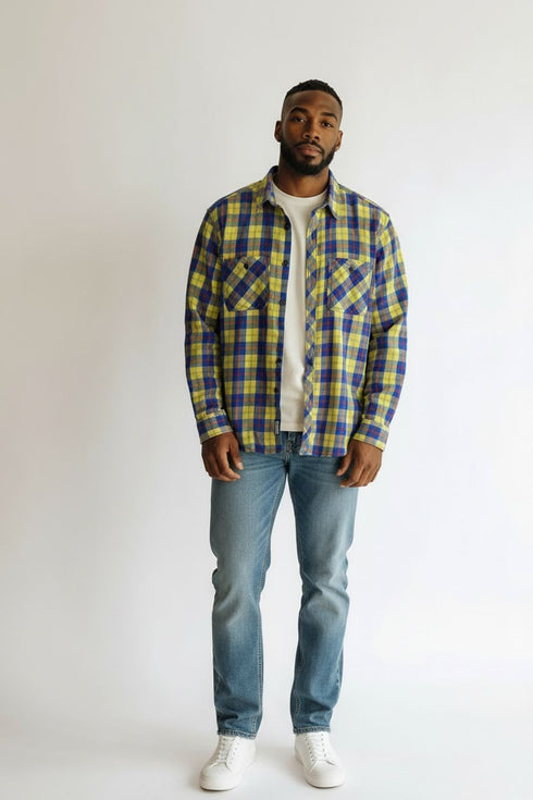 NEXT CHECK BRUSHED FLANNEL SHIRT