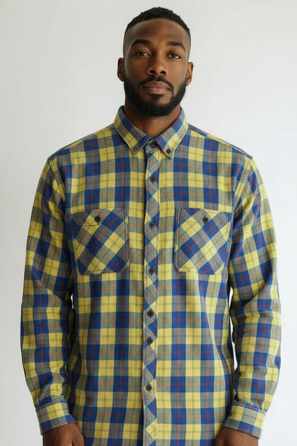 NEXT CHECK BRUSHED FLANNEL SHIRT