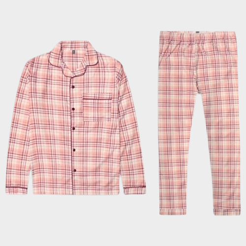 ZEEMAN FLANNEL NIGHTSUIT PAJAMAS - LIGHT PINK