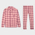 ZEEMAN FLANNEL NIGHTSUIT PAJAMAS - DARK PINK
