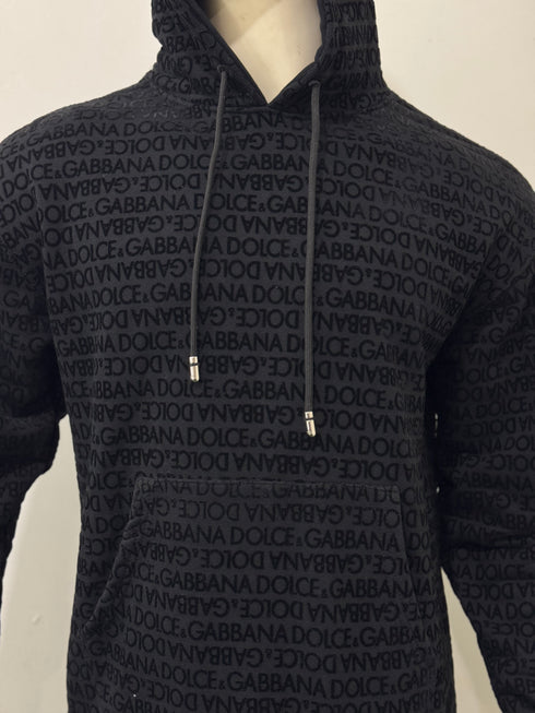 DOLCE & GABBANA ALL-OVER LOGO HOODIE