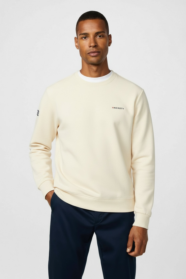 HACKETT MINIMAL LOGO CREWNECK SWEATSHIRT