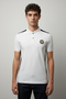 BALMAIN STATEMENT TAPE POLO – METALLIC B BUTTON EDITION - WHITE