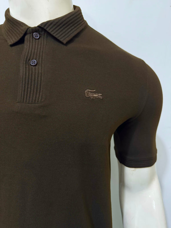 LACOSTE CLASSIC PIQUÉ POLO – BROWN