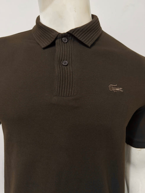 LACOSTE CLASSIC PIQUÉ POLO – BROWN