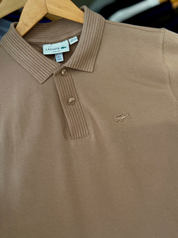 LACOSTE CLASSIC PIQUÉ POLO – BEIGE