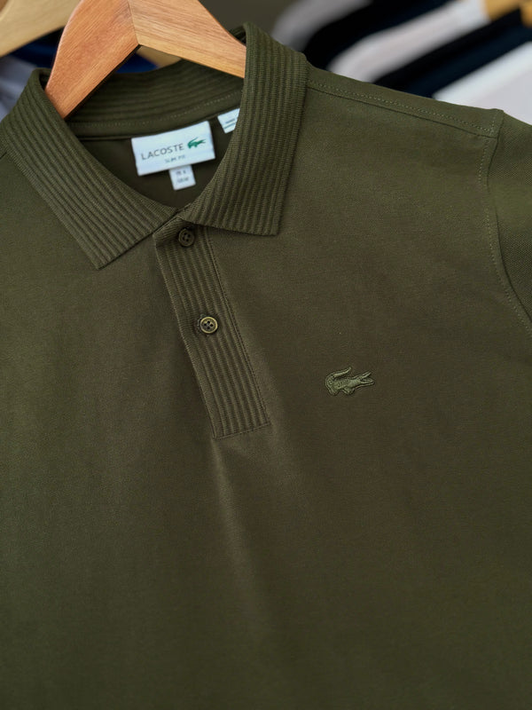 LACOSTE CLASSIC PIQUÉ POLO – OLIVE