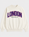 PULL&BEAR LONDON EMBROIDERED SWEATSHIRT