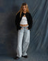 MOTEL LOW RISE PARALLEL JEANS IN 80s LIGHT BLUE WASH