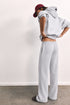 PULL&BEAR TERRY WIDE LEG TROUSER