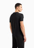 ARMANI EXCHANGE GOLD METALLIC LOGO T-SHIRT
