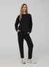 TERRANOVA SATIN-EFFECT TROUSERS WITH SIDE STRIPE