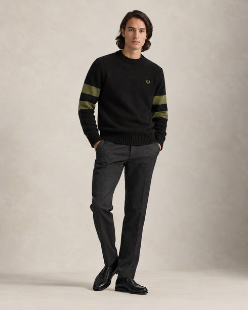 FRED PERRY CREW NECK JUMPER