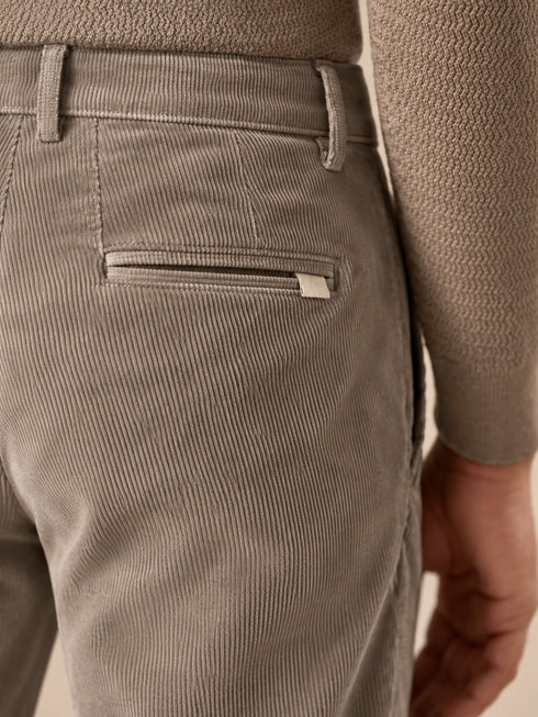 ANGELICO MEN'S CORDUROY CHINO – TAUPE