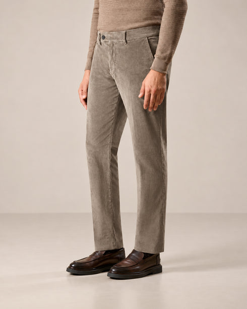 ANGELICO MEN'S CORDUROY CHINO – TAUPE