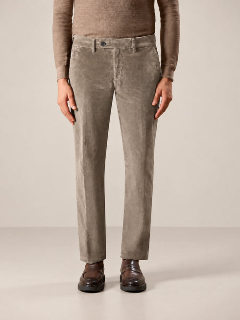 ANGELICO MEN'S CORDUROY CHINO – TAUPE
