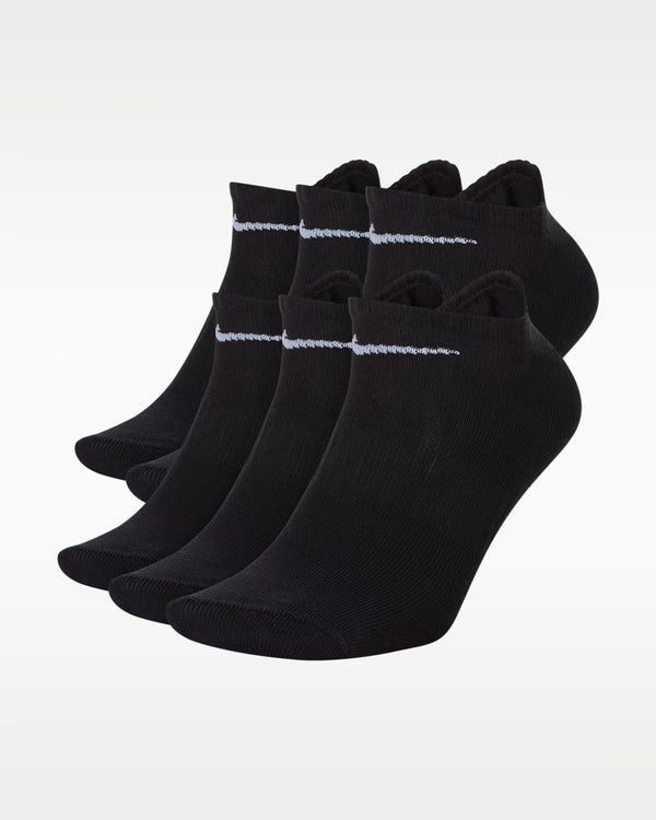 NIKE COTTON WITH DRI-FIT TECHNOLOGY SOCKS PACK OF 6 - BLACK