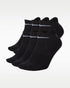NIKE COTTON WITH DRI-FIT TECHNOLOGY SOCKS PACK OF 6 - BLACK