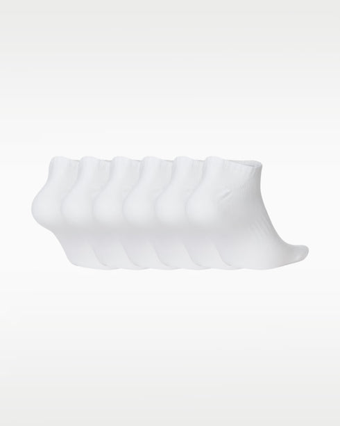 NIKE COTTON WITH DRI-FIT TECHNOLOGY SOCKS PACK OF 6 - WHITE