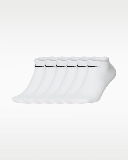 NIKE COTTON WITH DRI-FIT TECHNOLOGY SOCKS PACK OF 6 - WHITE