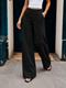 SUBLEVEL WIDE LEG SWEATPANTS - BLACK