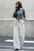SINSAY MAIN LEAGUE WIDE LEG ADJUSTABLE HEM JOGGERS