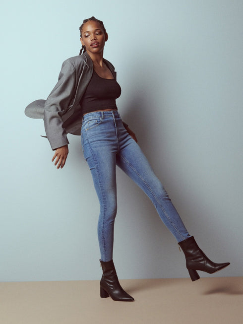 RESERVED DENIM SLIM HIGH RISE