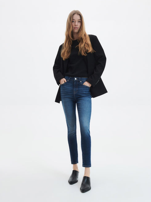 RESERVED DENIM HIGH WAIST SLIM JEANS