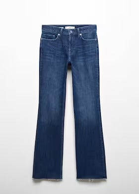 MANGO FIONA FLARE MID WAIST FULL LENGTH JEANS