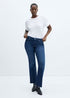 MANGO FIONA FLARE MID WAIST FULL LENGTH JEANS