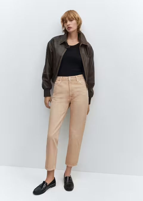 MANGO MOM HIGH-WAIST JEANS