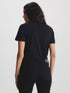 CALVIN KLEIN JEANS MONOGRAM GLITER PRINTED T-SHIRT - BLACK