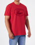 LACOSTE MEN'S TONE-ON-TONE BRANDED COTTON T-SHIRT