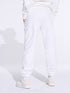 SINSAY WOMENS BASIC JOGGERS - WHITE