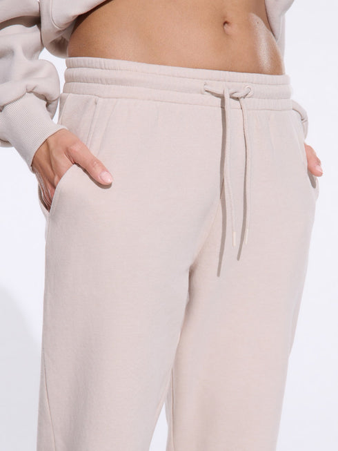 SINSAY WOMENS BASIC JOGGERS - BEIGE