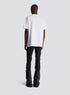 BALMAIN FLOCKED LETTER LOGO T-SHIRT