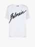 BALMAIN FLOCKED LETTER LOGO T-SHIRT
