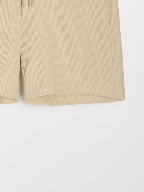 SINSAY MEN'S TEXTURE SHORT - BEIGE