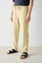 ZARA LINEN TEXTURED TROUSER - SATIN SHEEN GOLD
